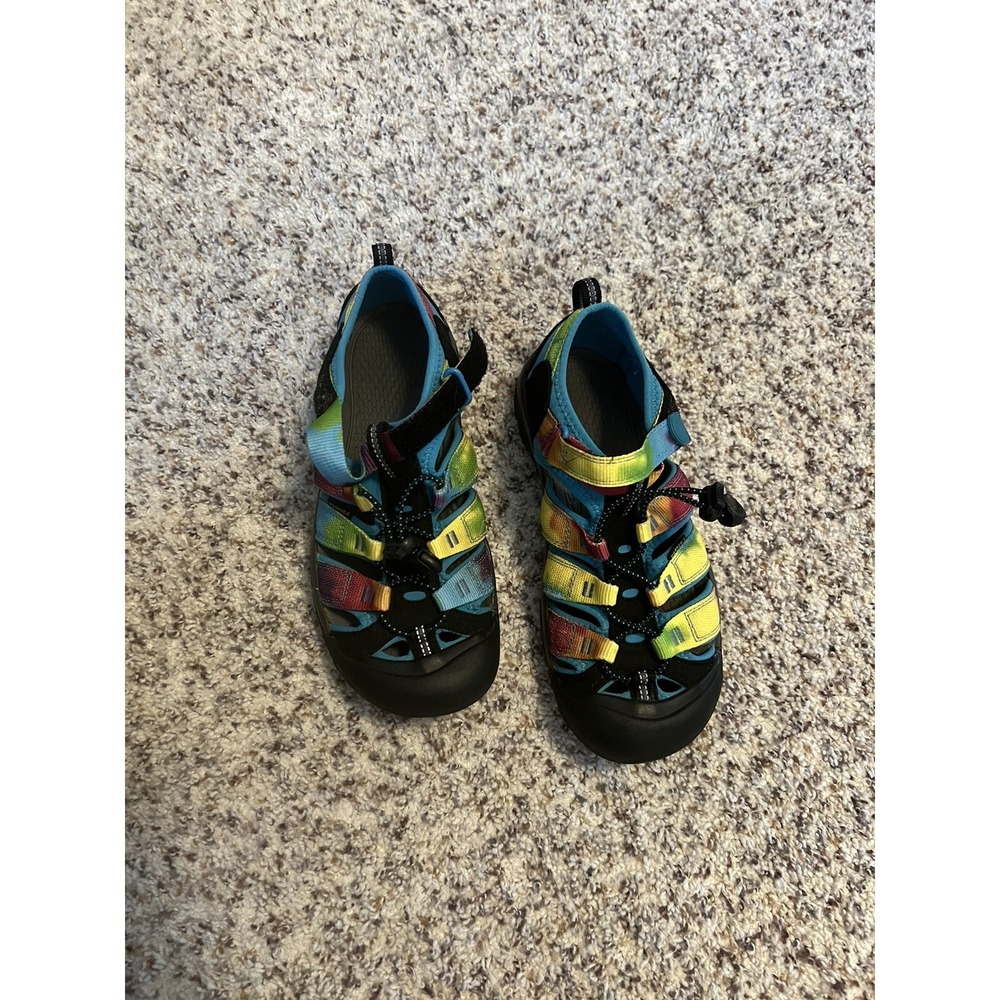 Keen Newport H2 Rainbow Tie Dye Sandals Hiking Water Shoes Kids Sz 5 Waterproof